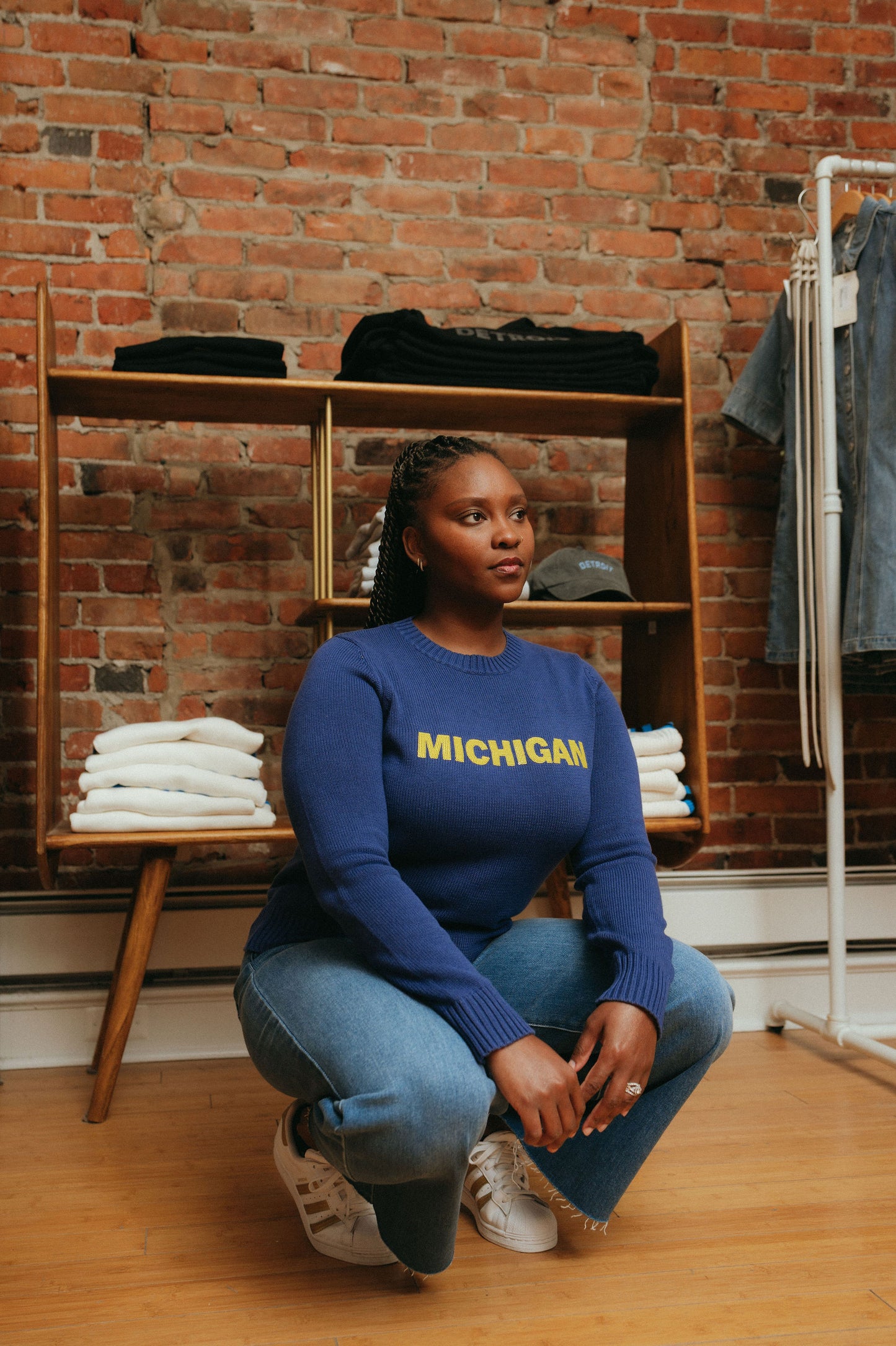 Michigan Sequin Sweater