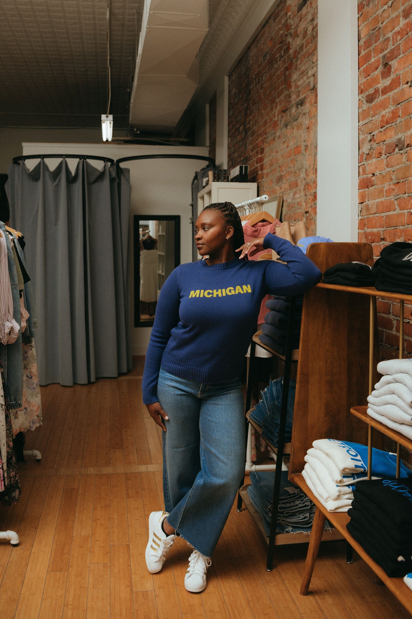 Michigan Sequin Sweater