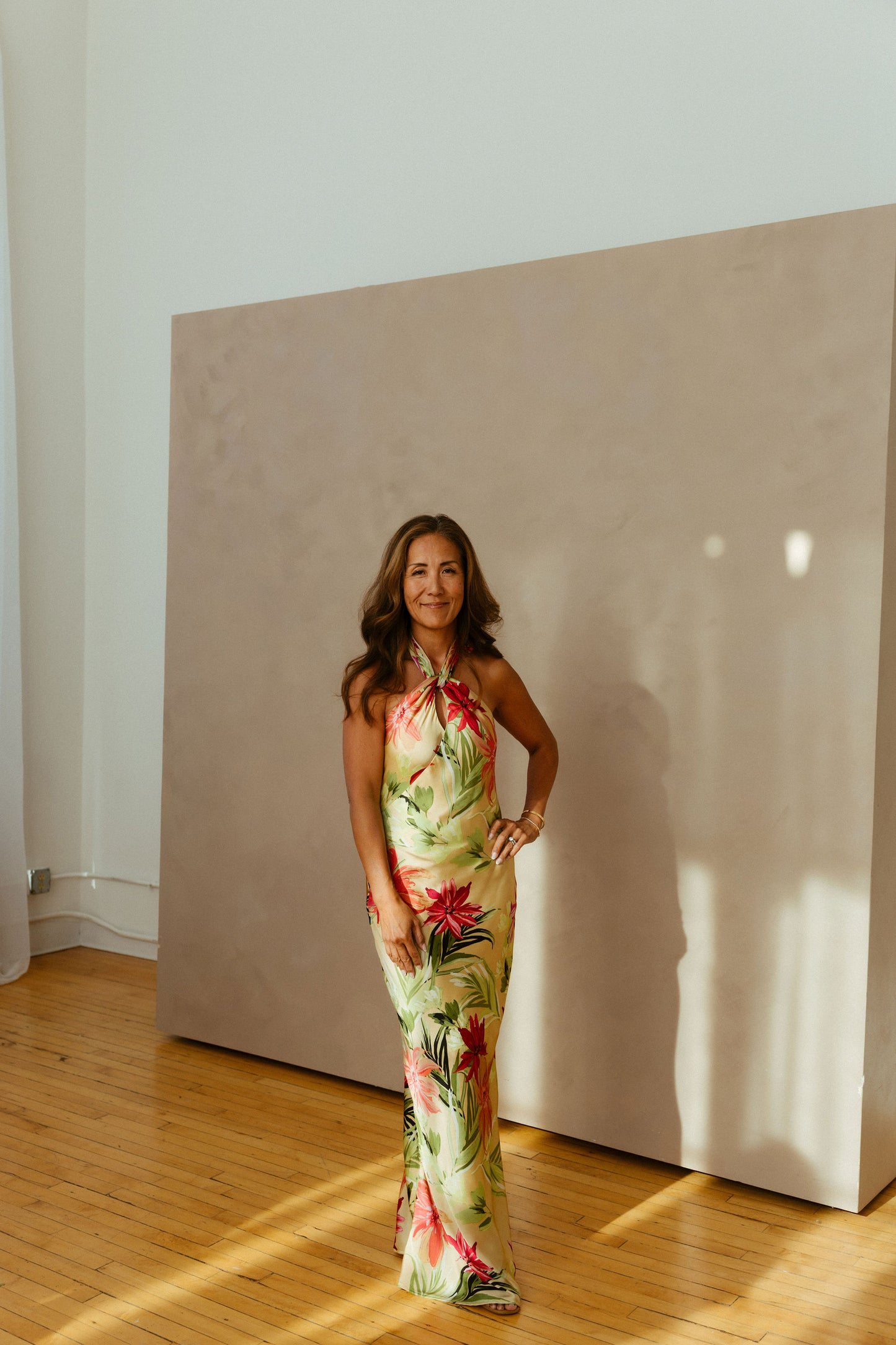Rainforest Leaf Halter Maxi Dress Ferne Boutique Rainforest Leaf Halter Maxi Dress Ferne Boutique