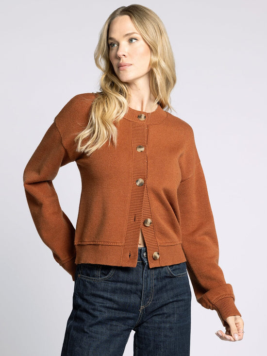 Eliza Cardigan Rust