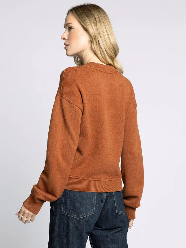 Eliza Cardigan Rust