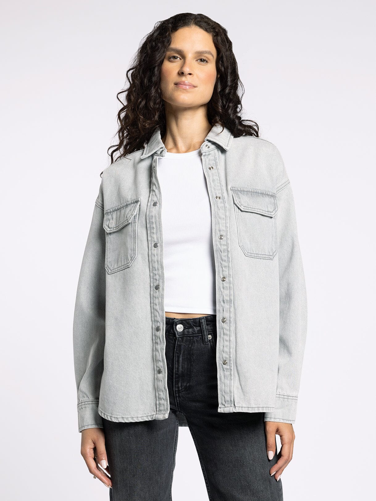 Etta Shirt Grey Wash
