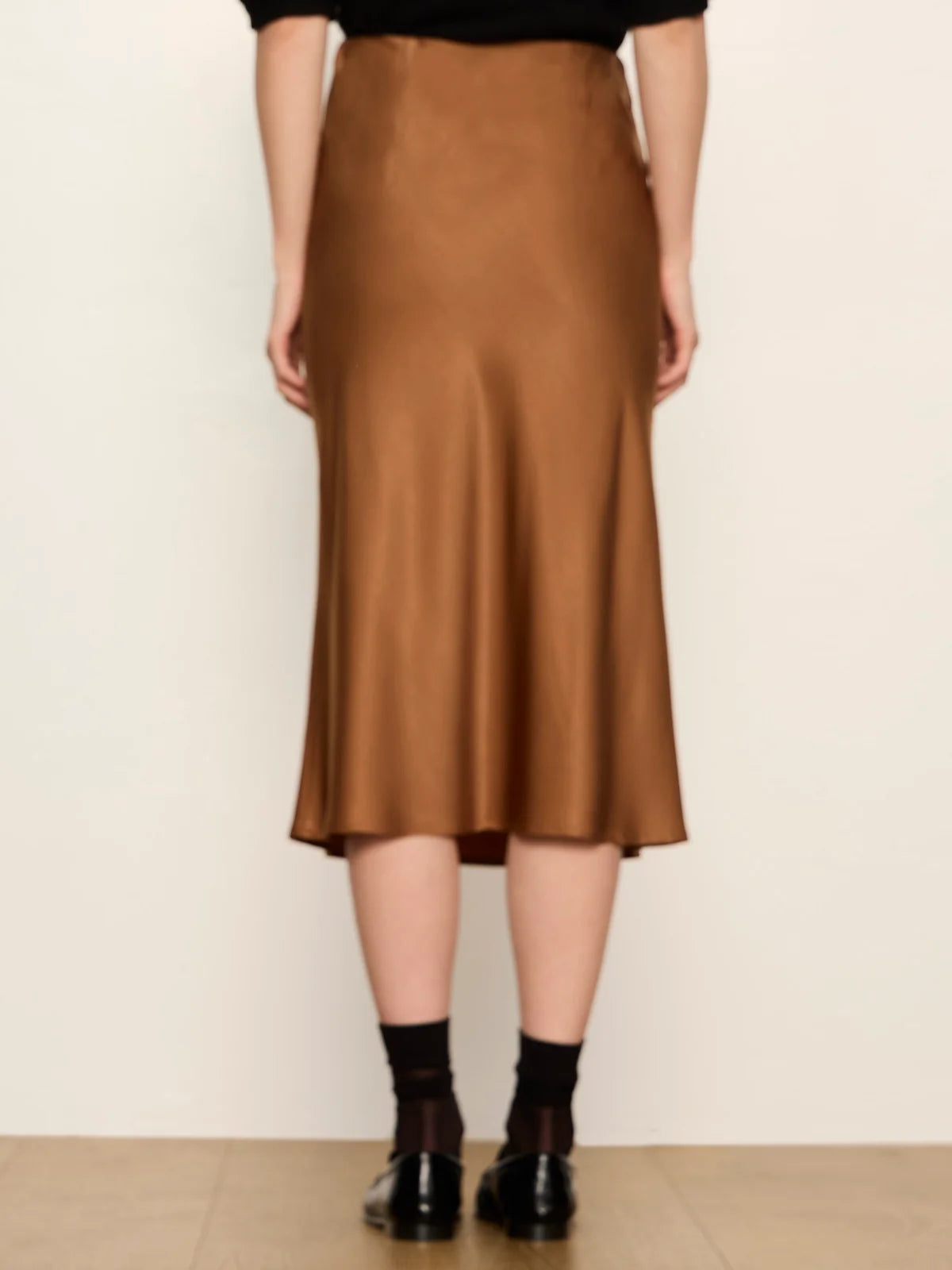 Everyday Midi Skirt in Cocoa Powder