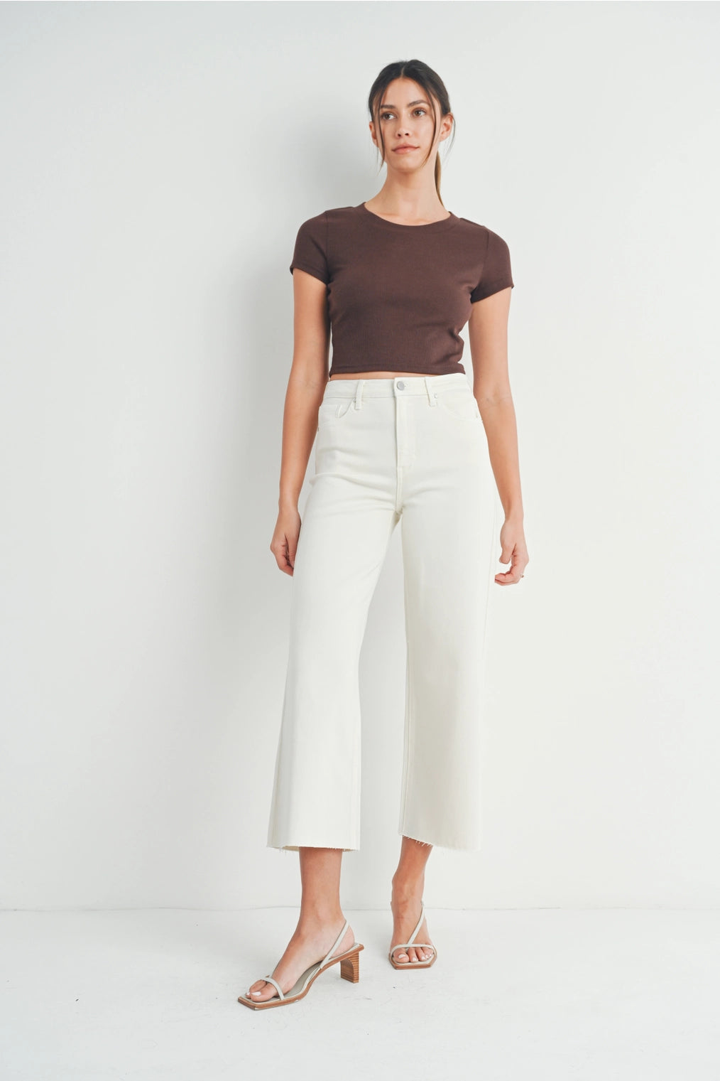 Becky Wide Leg Jeans Vanilla Bean