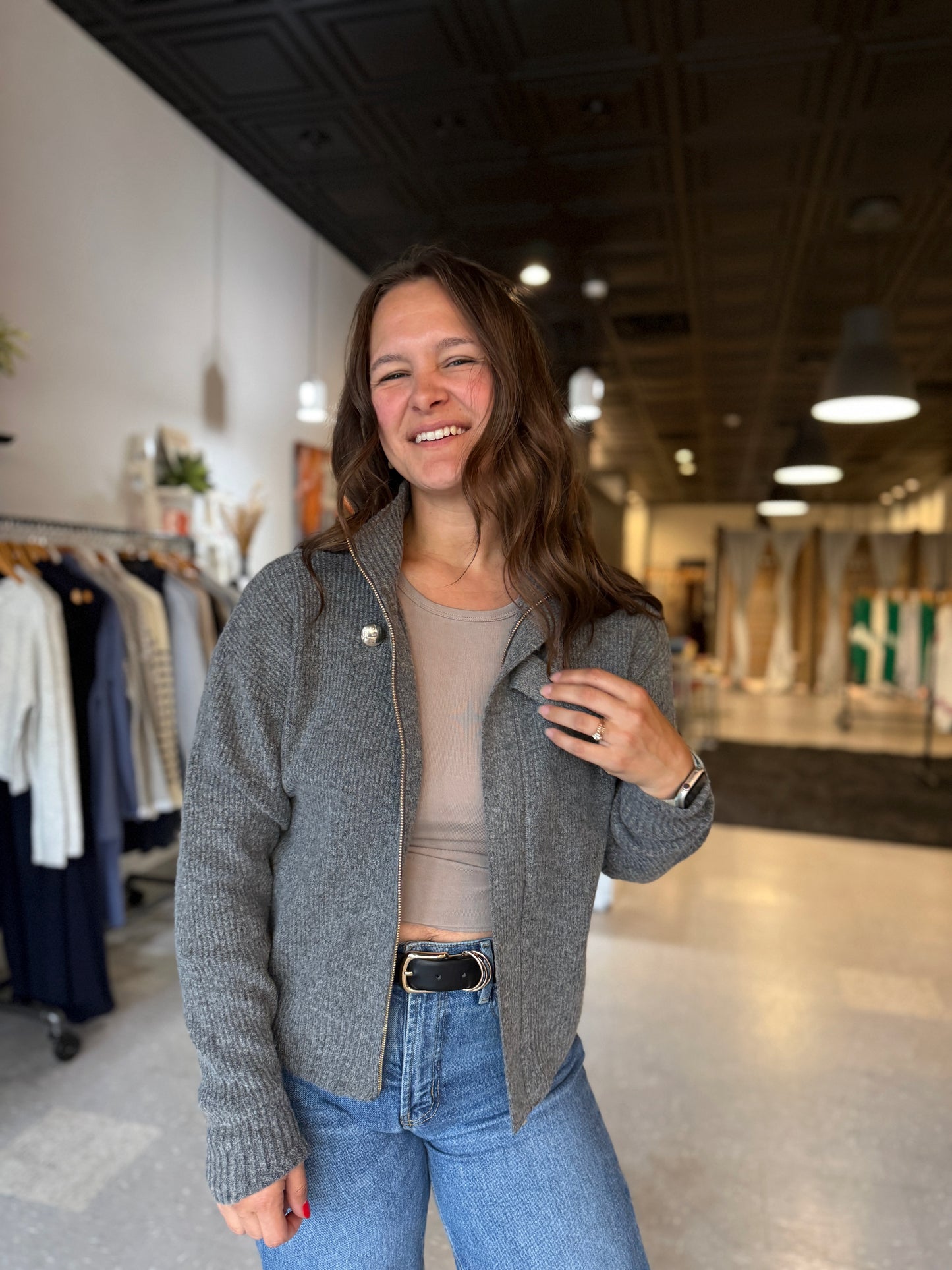 The Mary Lou Zip Cardigan