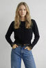 Funkadelic Lace Detail Cardigan In Black