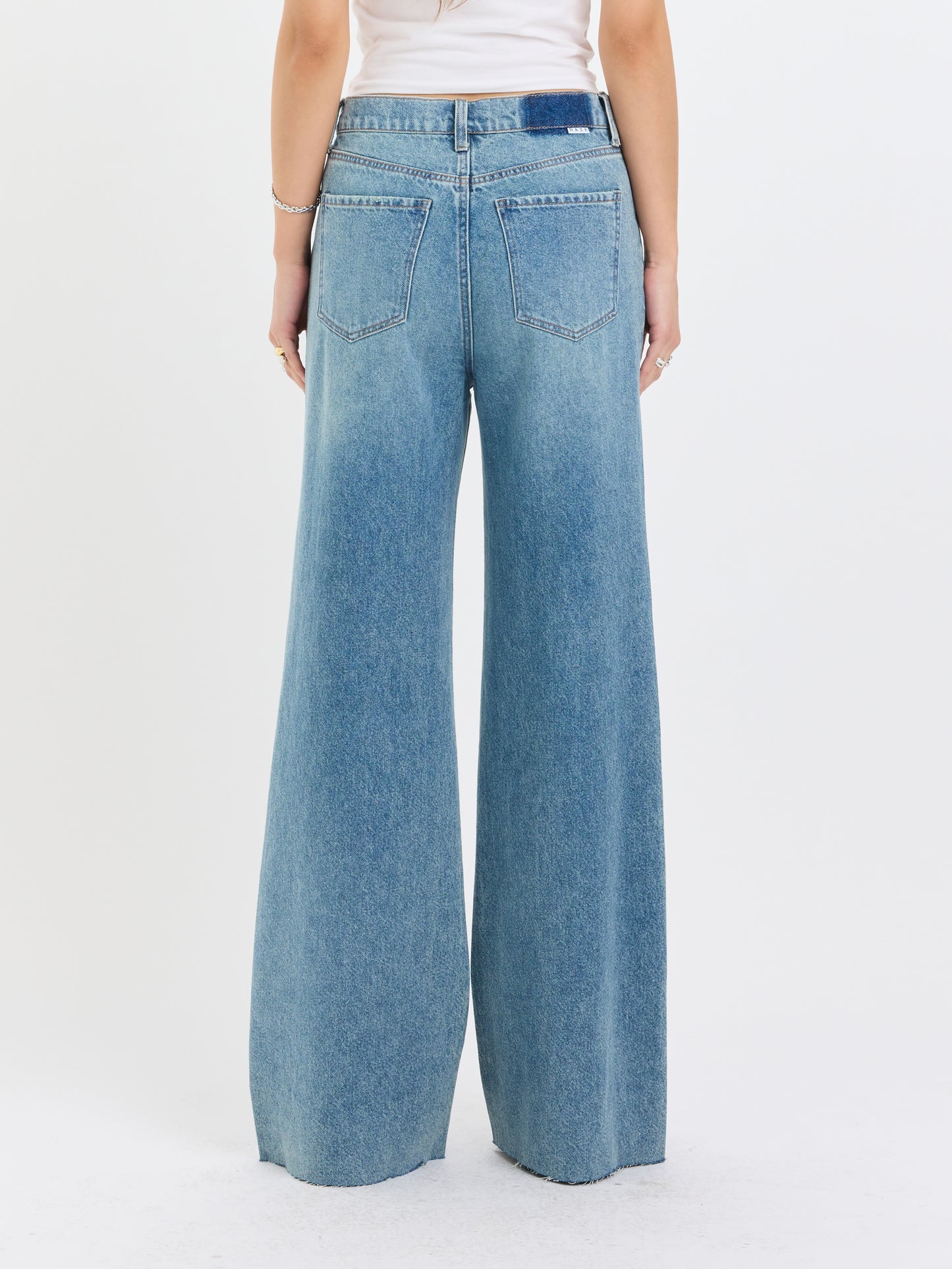 Far Out High Rise Wide Leg in Stardust