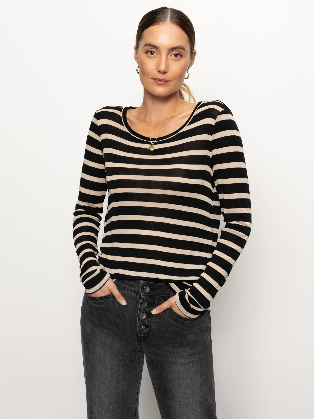 Femme Crew Stripe Tee