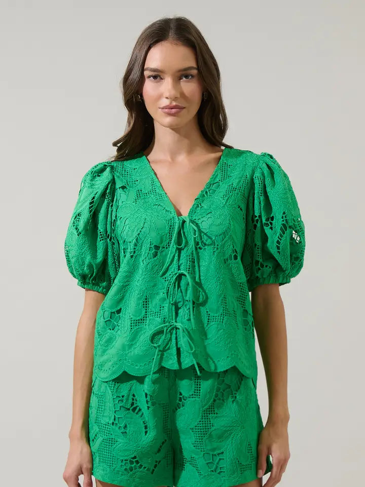 Friona Eyelet Top
