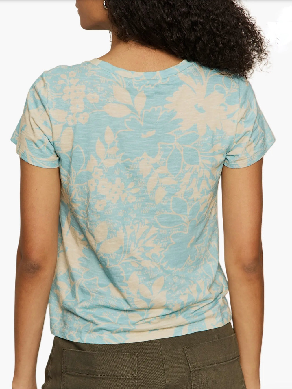 The Perfect Tee Hibiscus Blue
