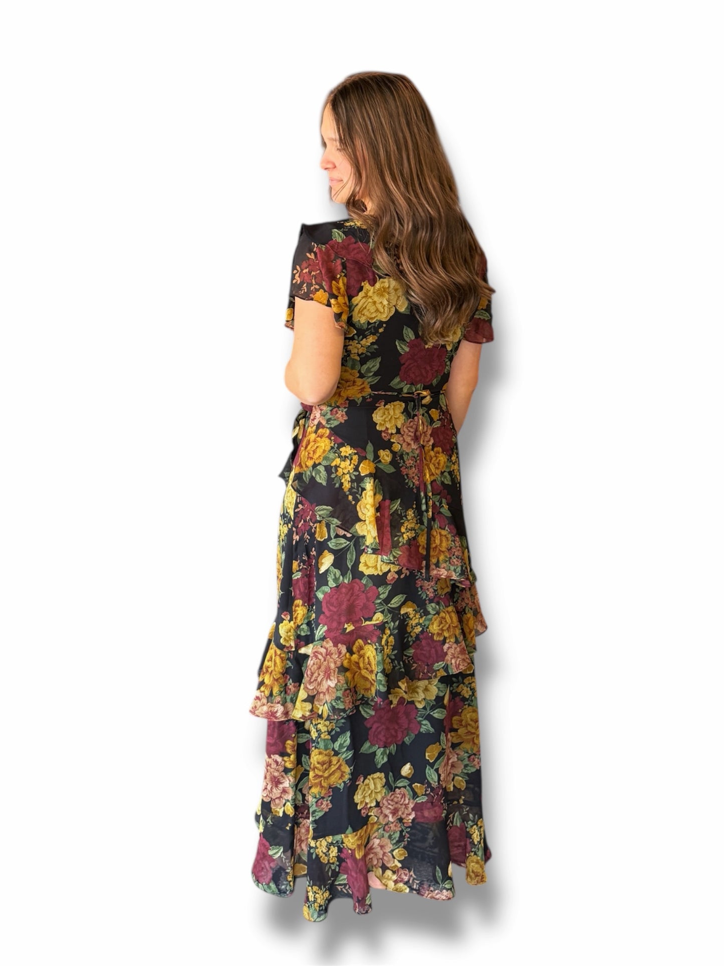 Nightfall Rose Maxi Dress