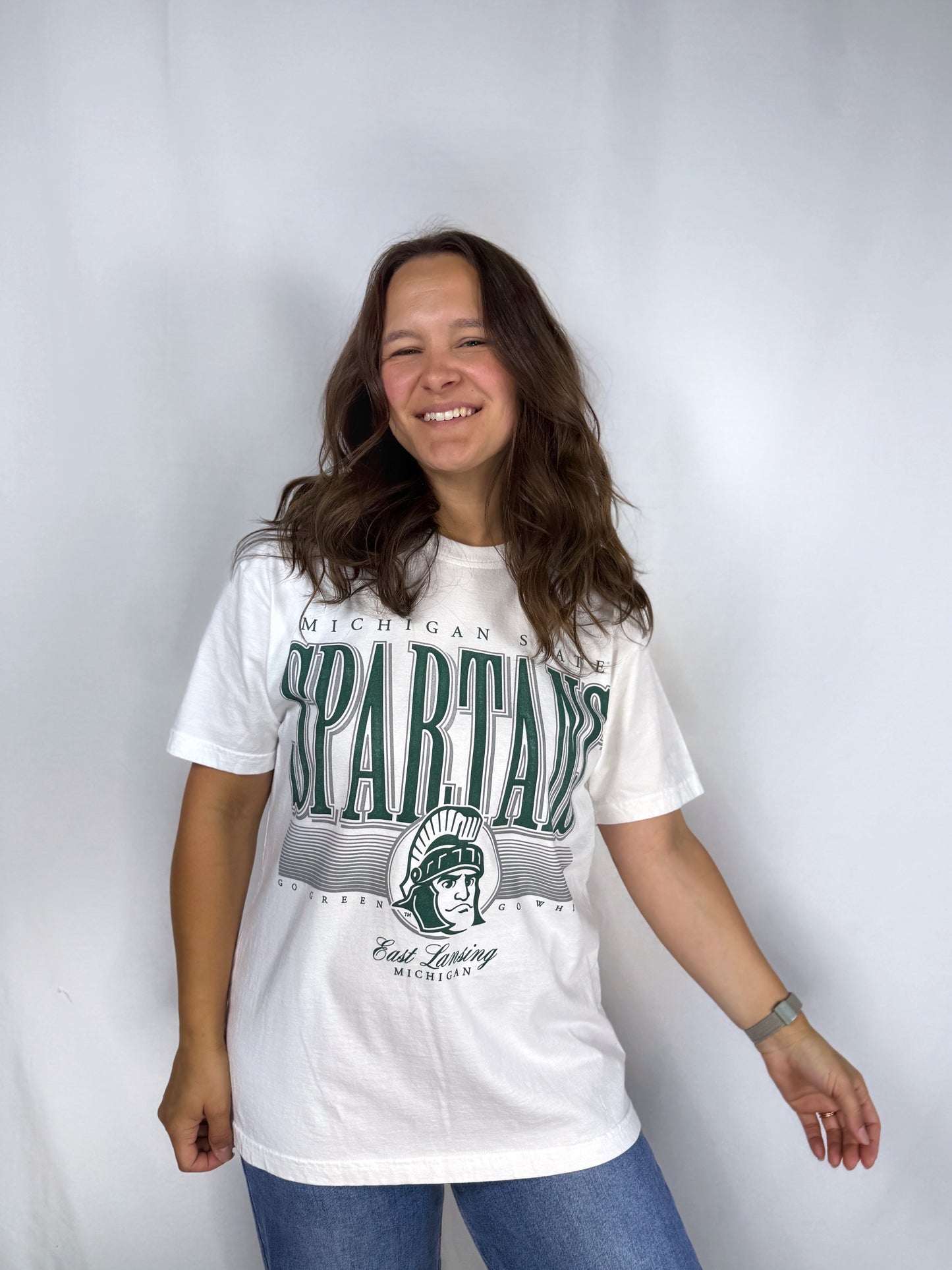MSU Graphic Tee White