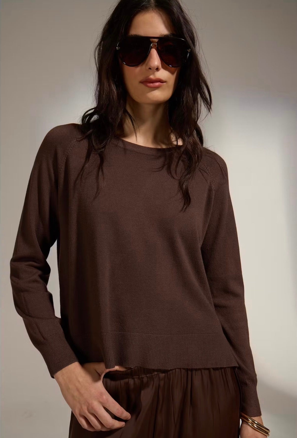 Lorraine Sweater in Chocolate