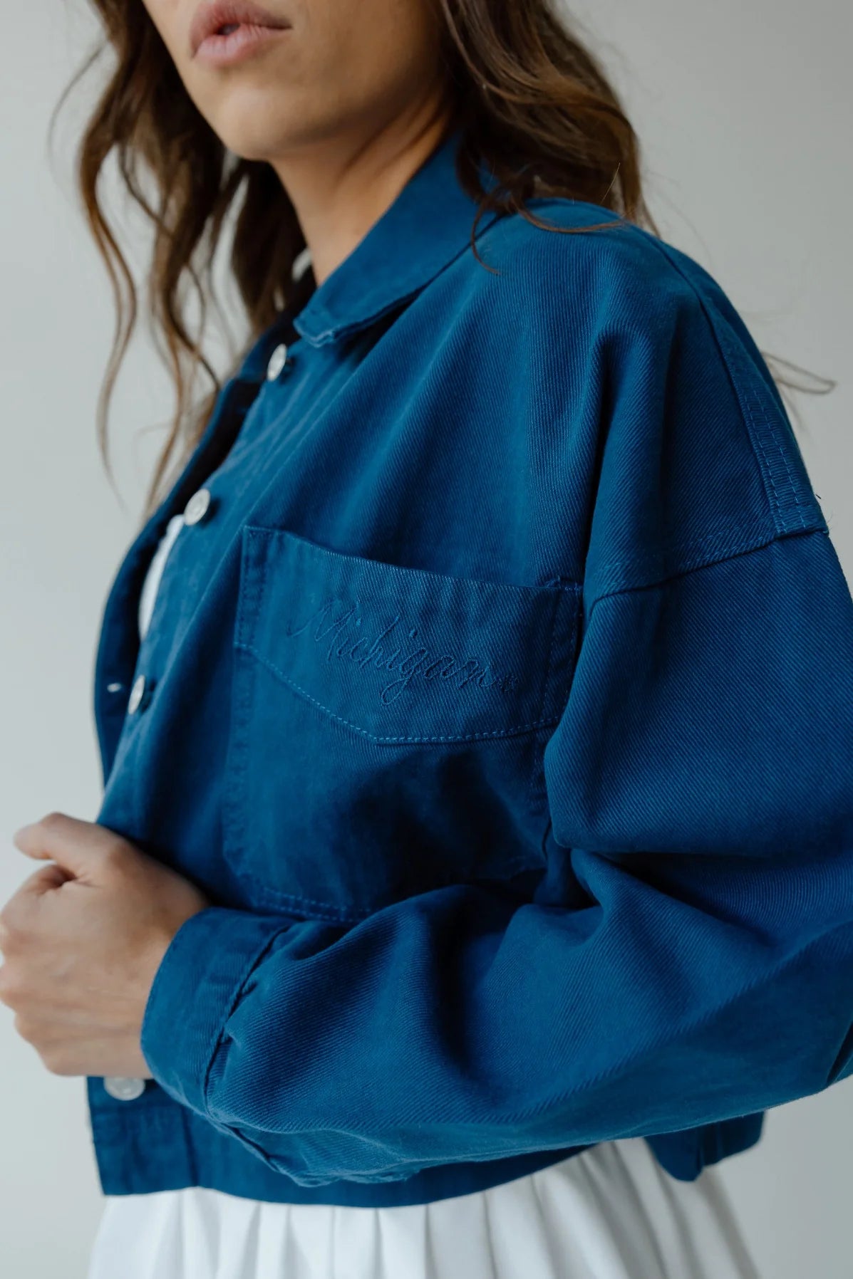 Michigan Embroidery Canvas Twill Jacket