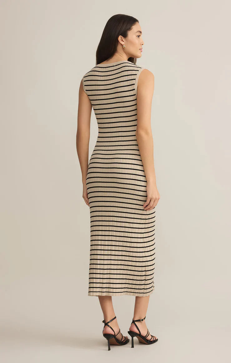 Giselle Stripe Midi Dress