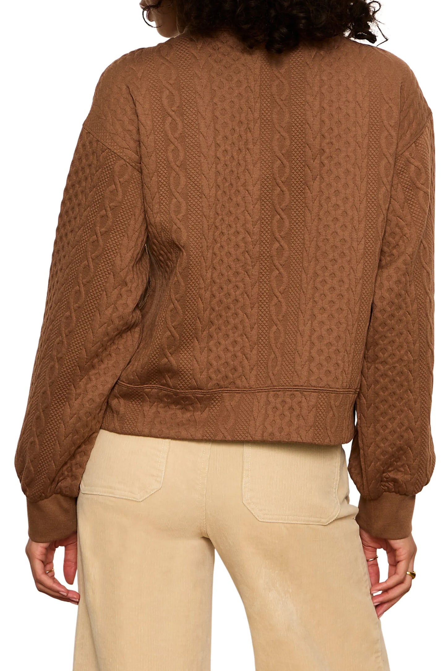 Halley Relaxed Popover in Cocoa Powder