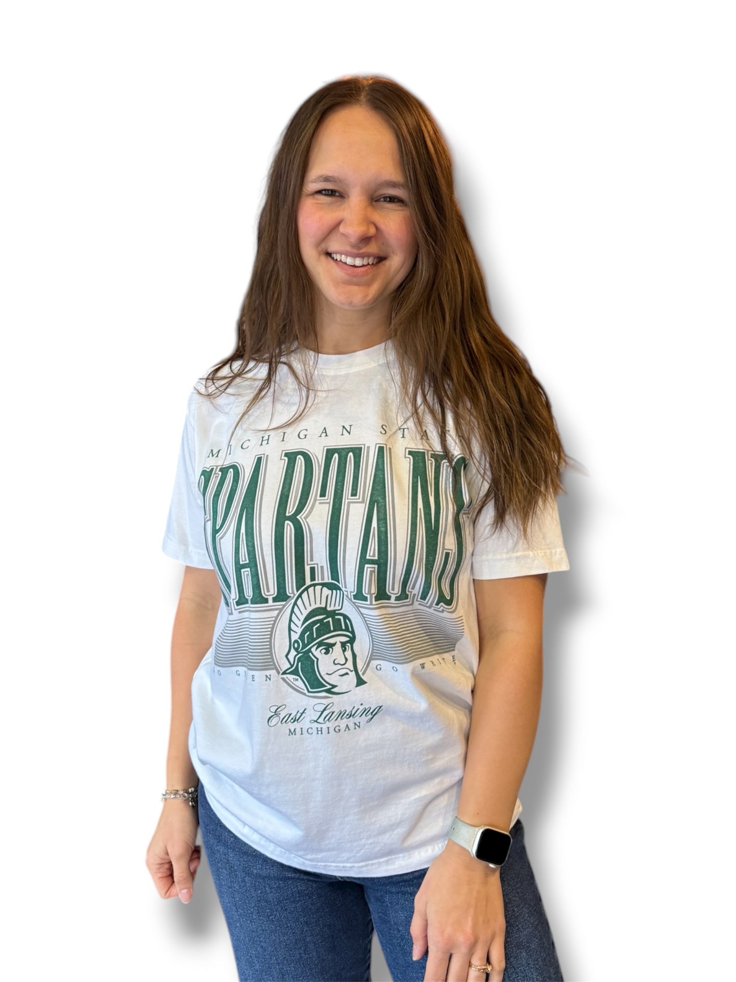 MSU Graphic Tee White