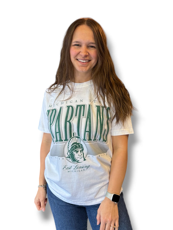 MSU Graphic Tee White
