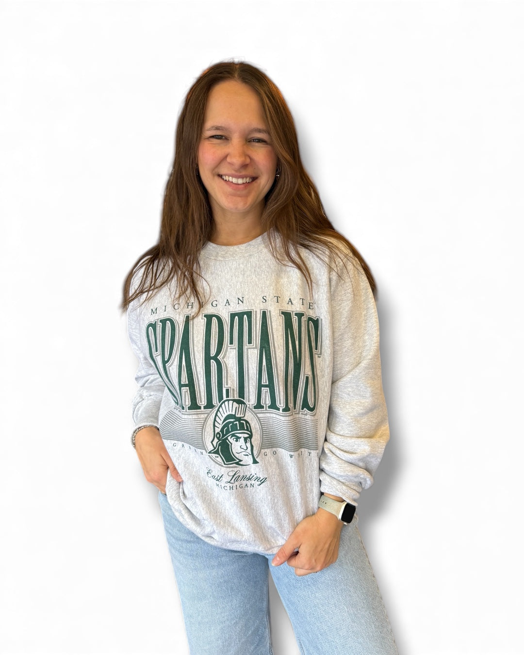 MSU Graphic Crewneck Grey