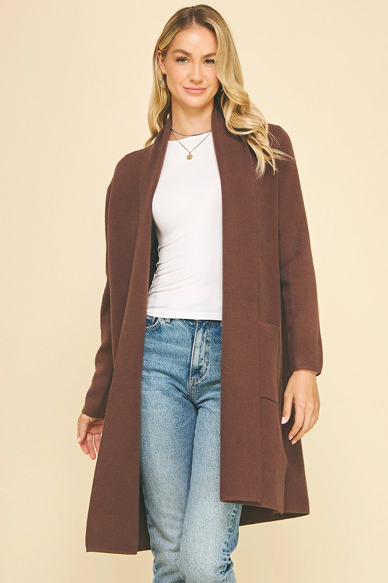 The Rachel Cardigan Espresso