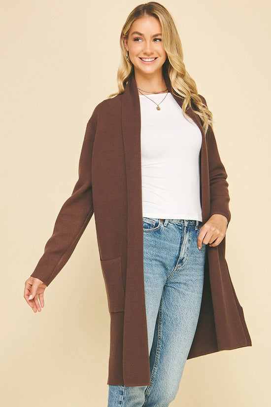 The Rachel Cardigan Espresso