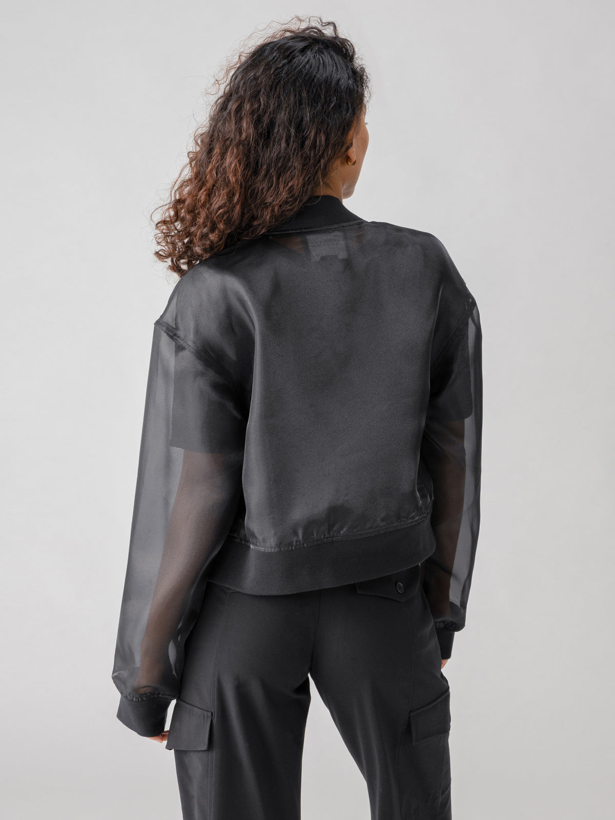 Skyline Organza Bomber Jacket