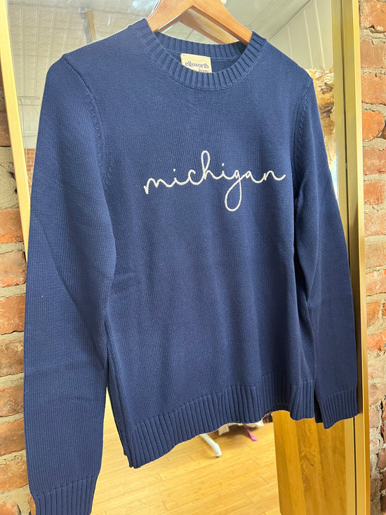 Load image into Gallery viewer, Michigan Knit Sweater
