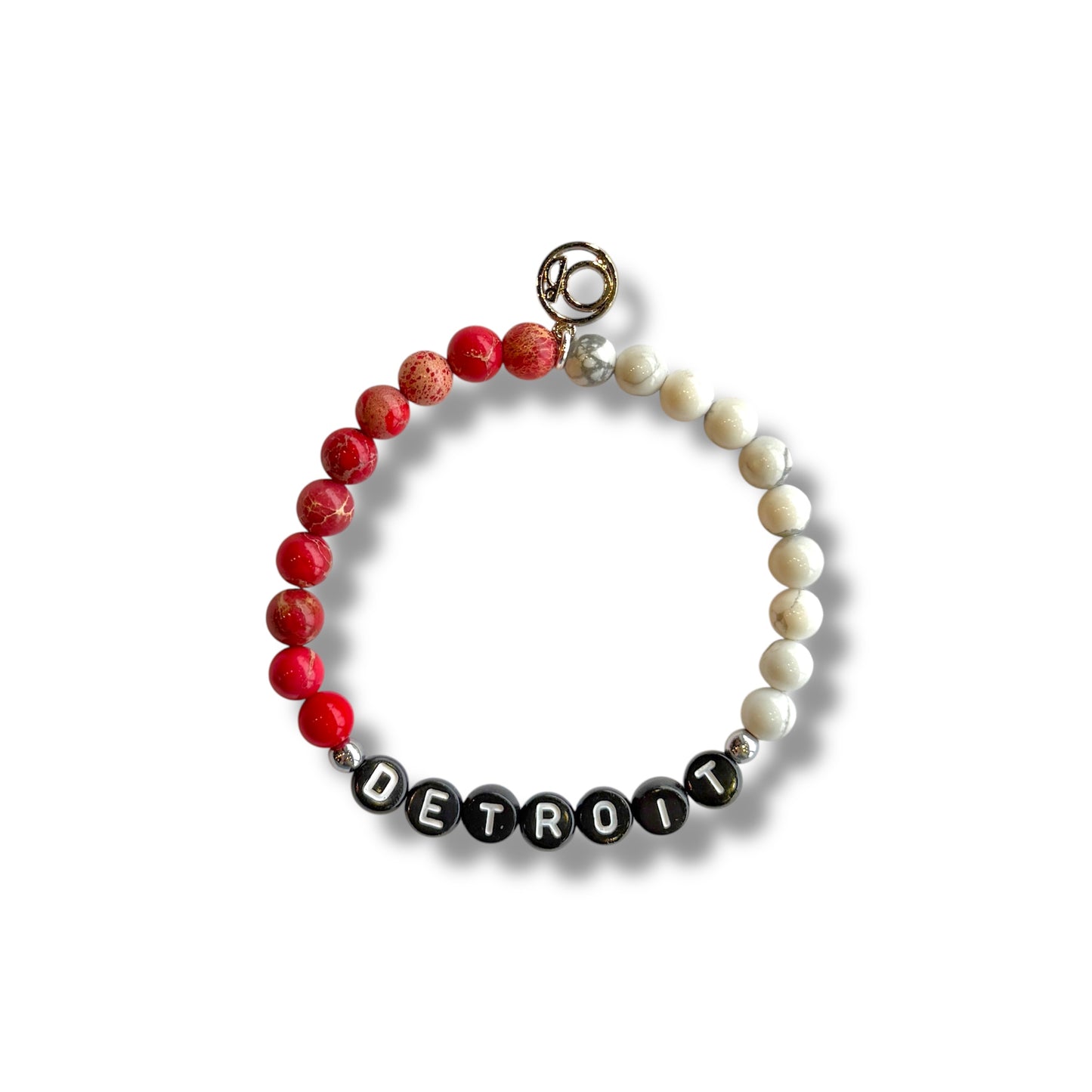 OB Detroit Red/White Bracelet