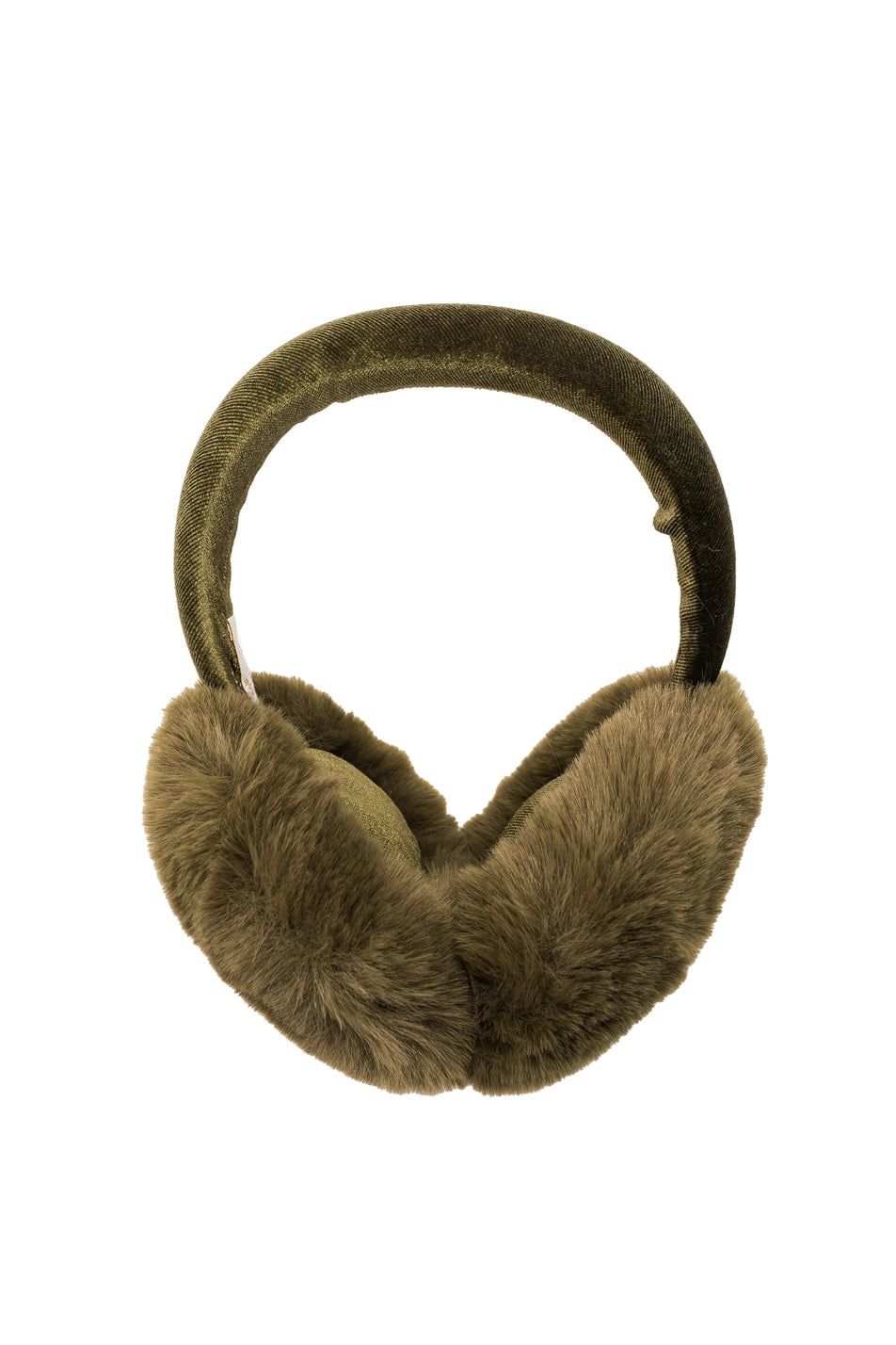 Chloe Velvet Earmuffs Olive