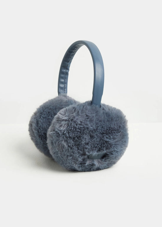 Mad Hatter Faux-Fur Earmuff Steel Blue