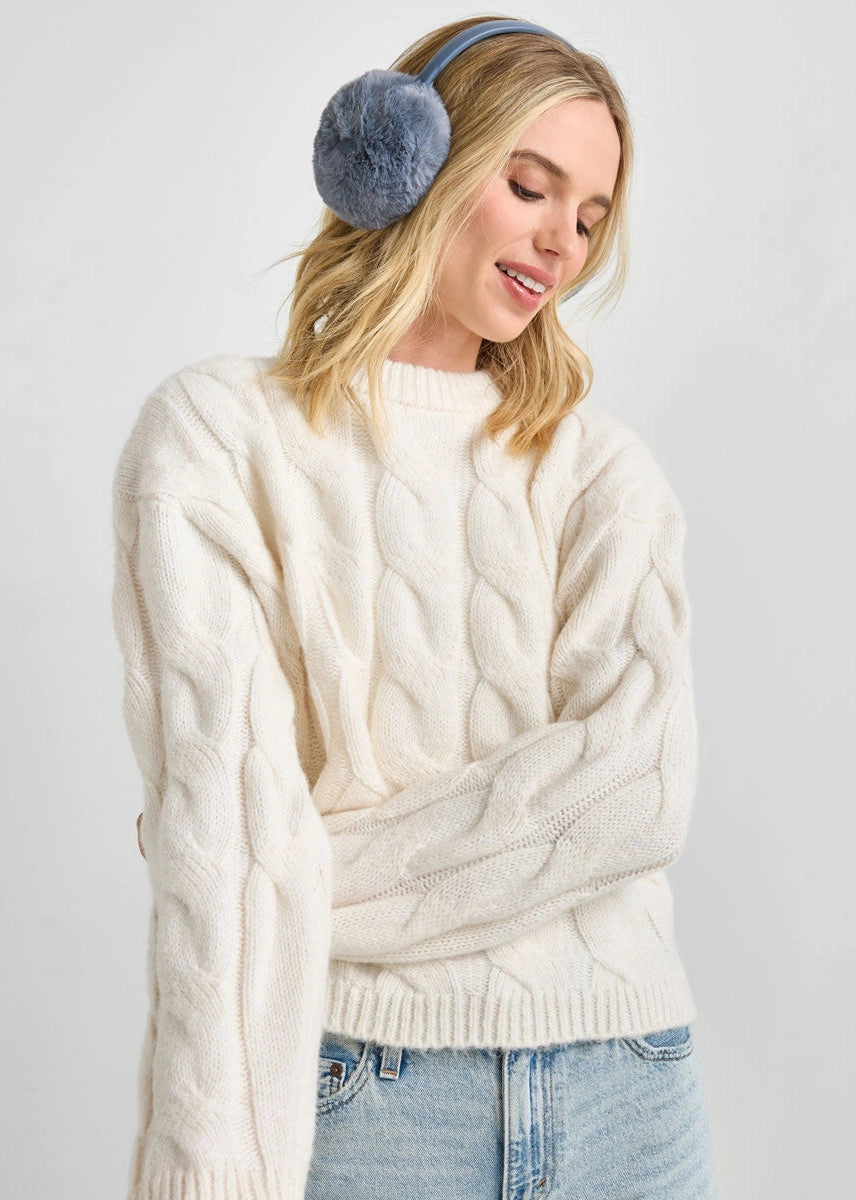 Mad Hatter Faux-Fur Earmuff Steel Blue