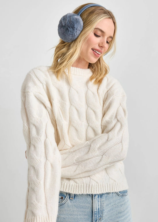 Mad Hatter Faux-Fur Earmuff Steel Blue