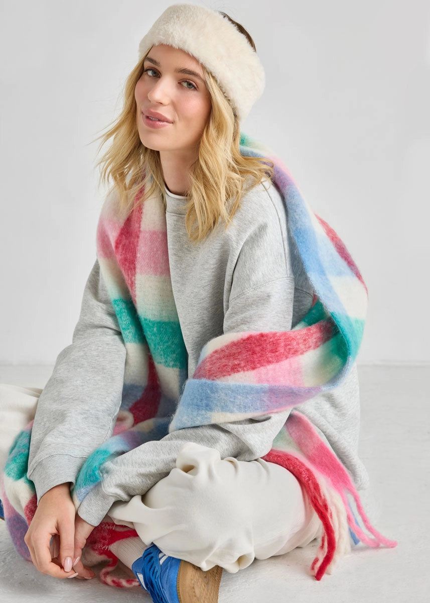 Mad Hatter Faux-Fur Headband Ivory