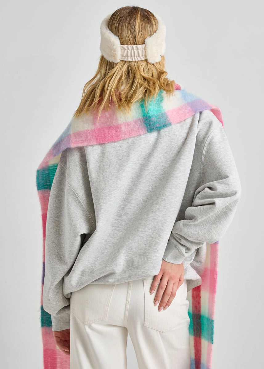 Mad Hatter Faux-Fur Headband Ivory