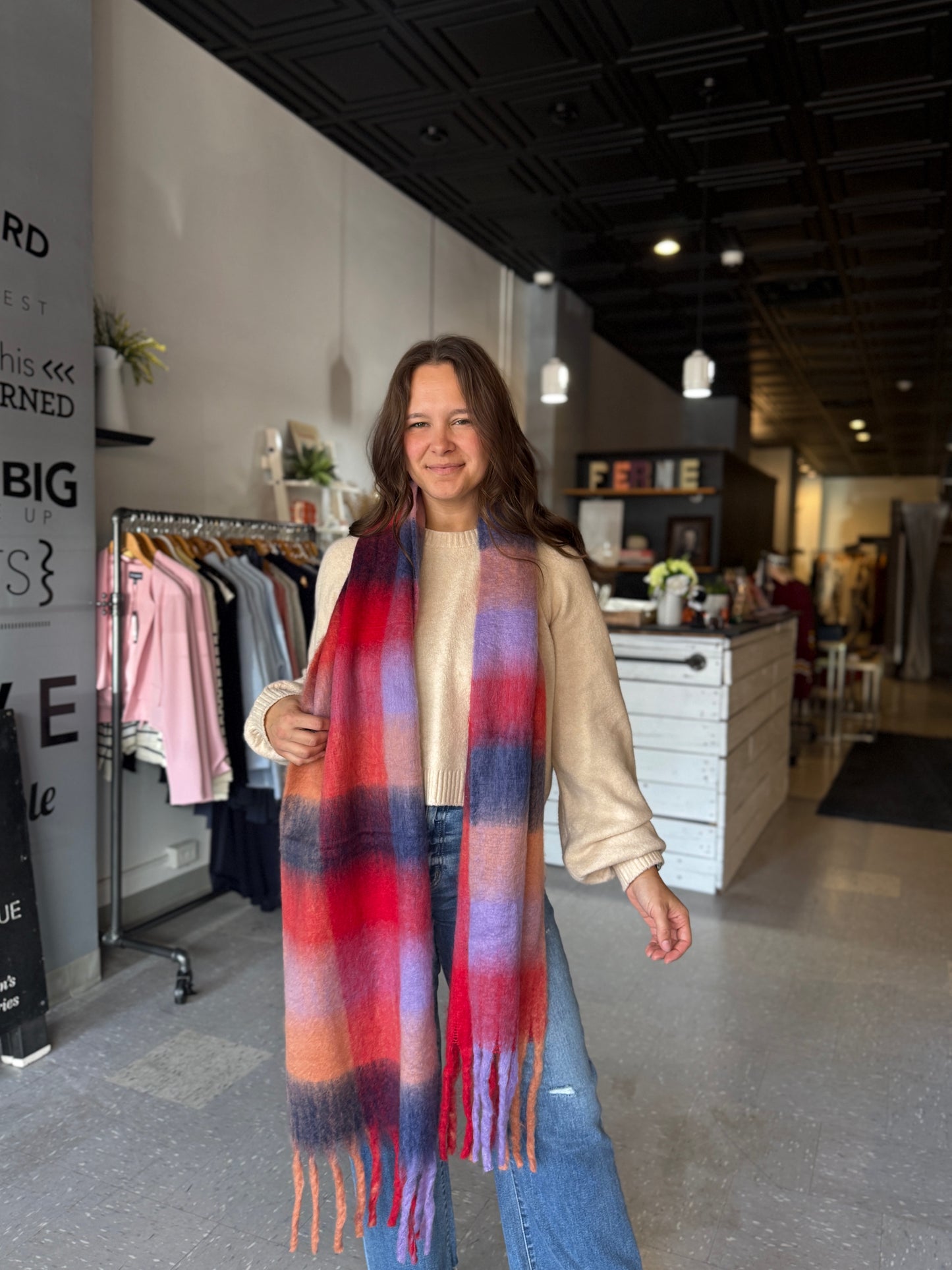 Prism Plaid Scarf