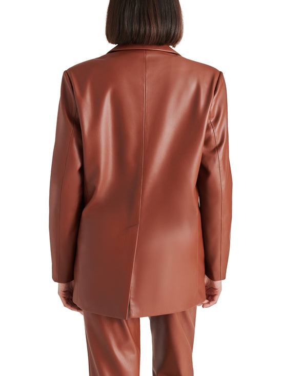 Load image into Gallery viewer, Imaan Faux Leather Blazer
