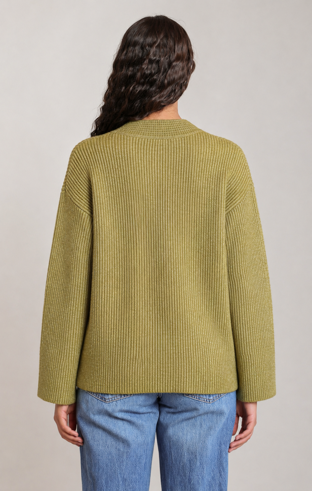 In My Cozy Era Sweater in Leaf