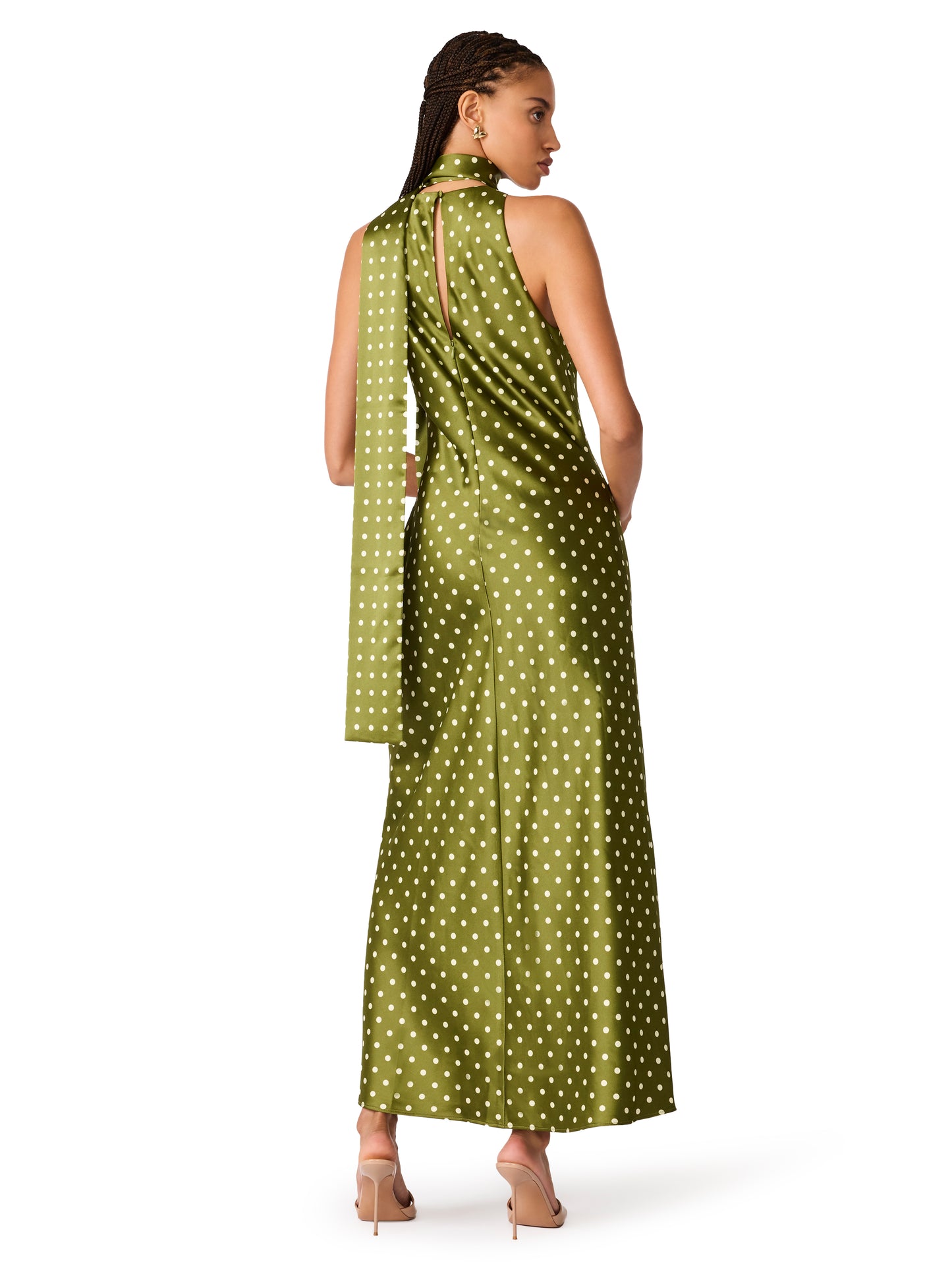 Jaiden Dress in Olive Heather
