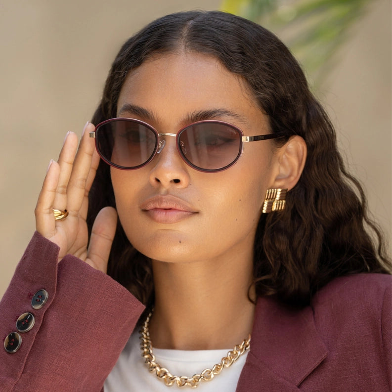 Jordan Oval Sunglasses Tortoise/Brown