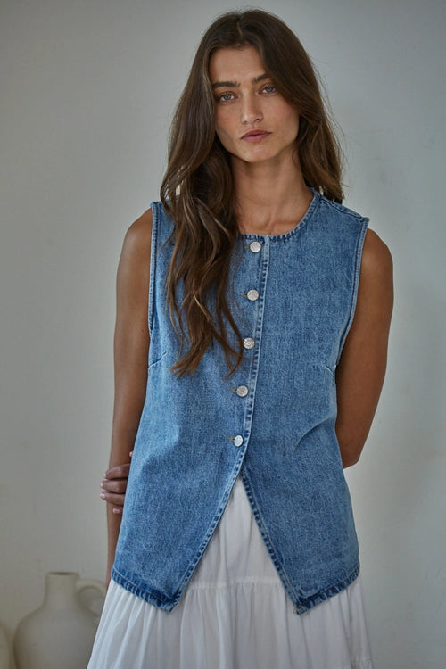 Lainey Denim Vest