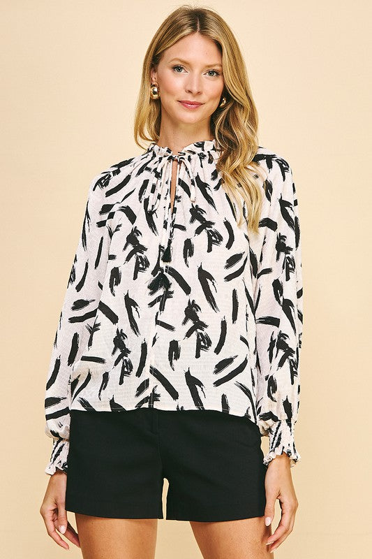 Lainey Printed Blouse