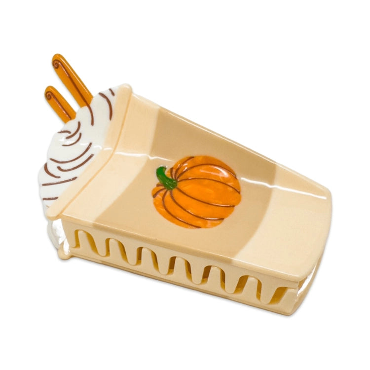 Large Pumpkin Spice Latte Hair Clip