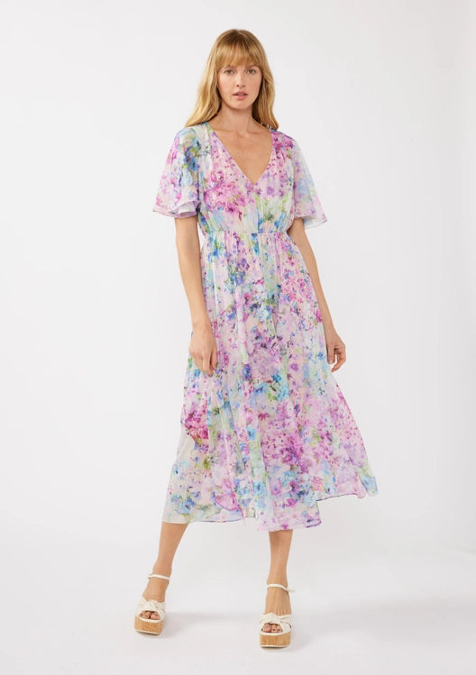 Lilac Breeze Midi Dress