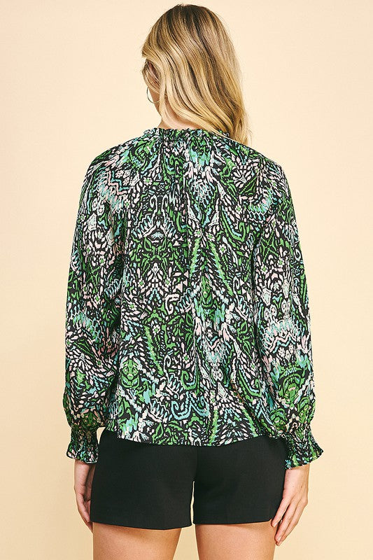 Load image into Gallery viewer, Lisa Printed Blouse
