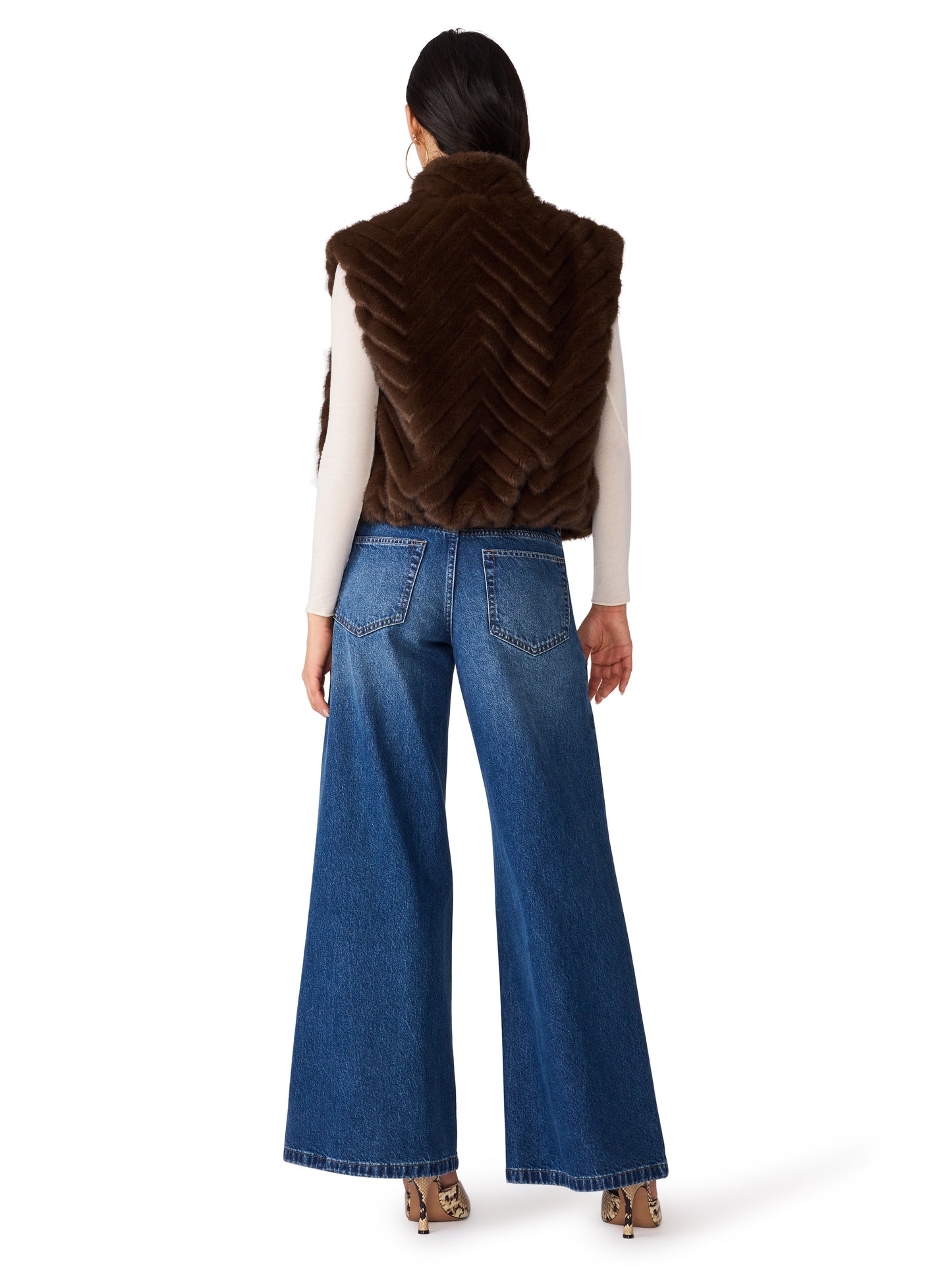 Luxie Vest in Dark Espresso