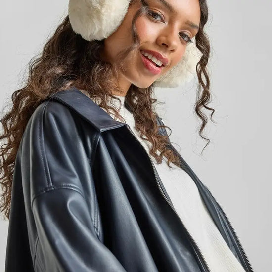 Mad Hatter Faux-Fur Earmuff Ivory