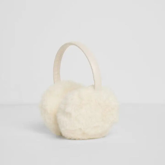Mad Hatter Faux-Fur Earmuff Ivory