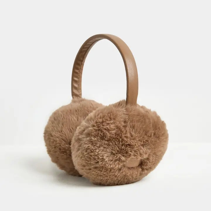 Mad Hatter Faux-Fur Earmuff Taupe