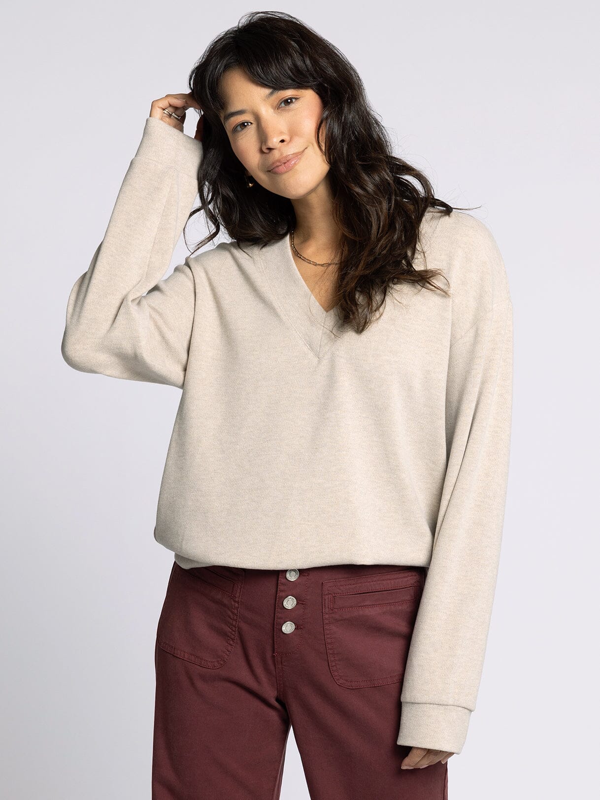 Manal Top Heather Stucco