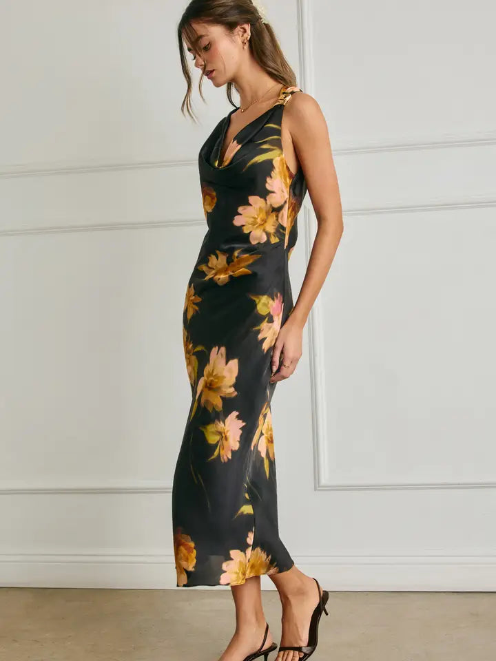 Marie Floral Midi Dress